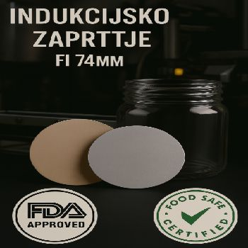 Folija za indukcijsko varjenje fi 74mm za steklene kozarce